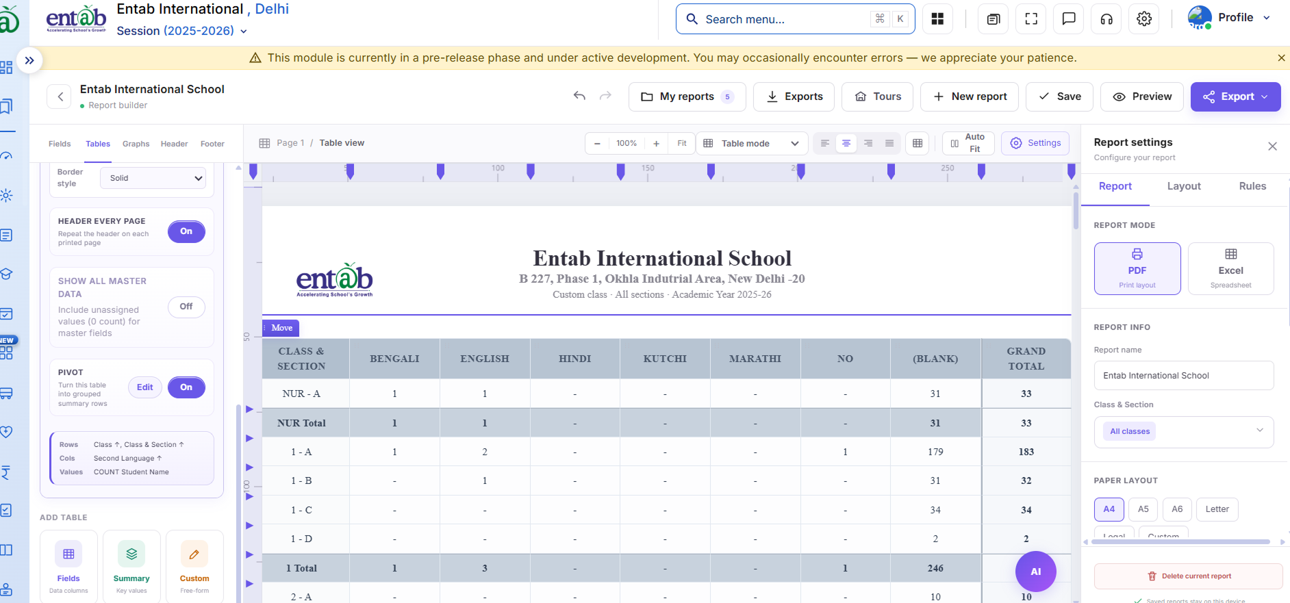 Student INfo